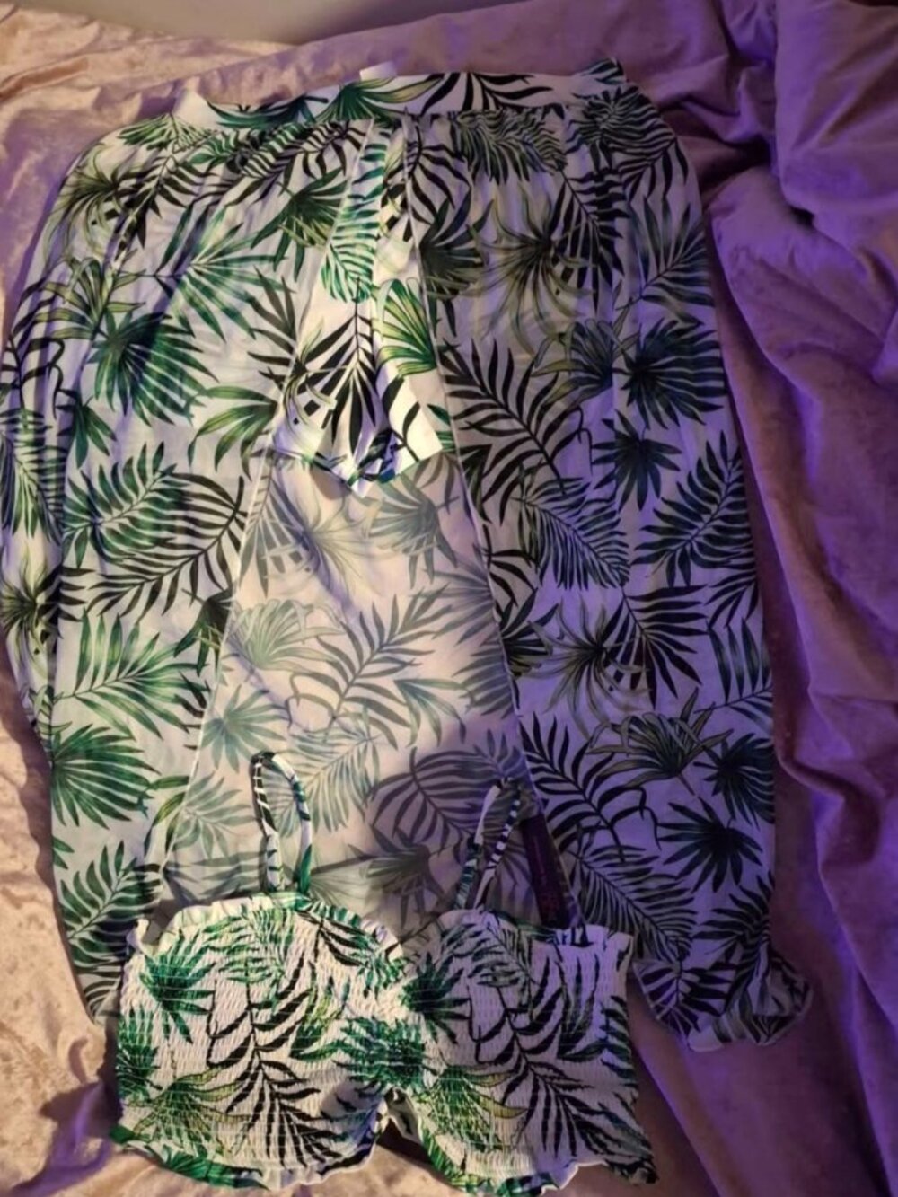 No boundaries tropical 2 piece outfit